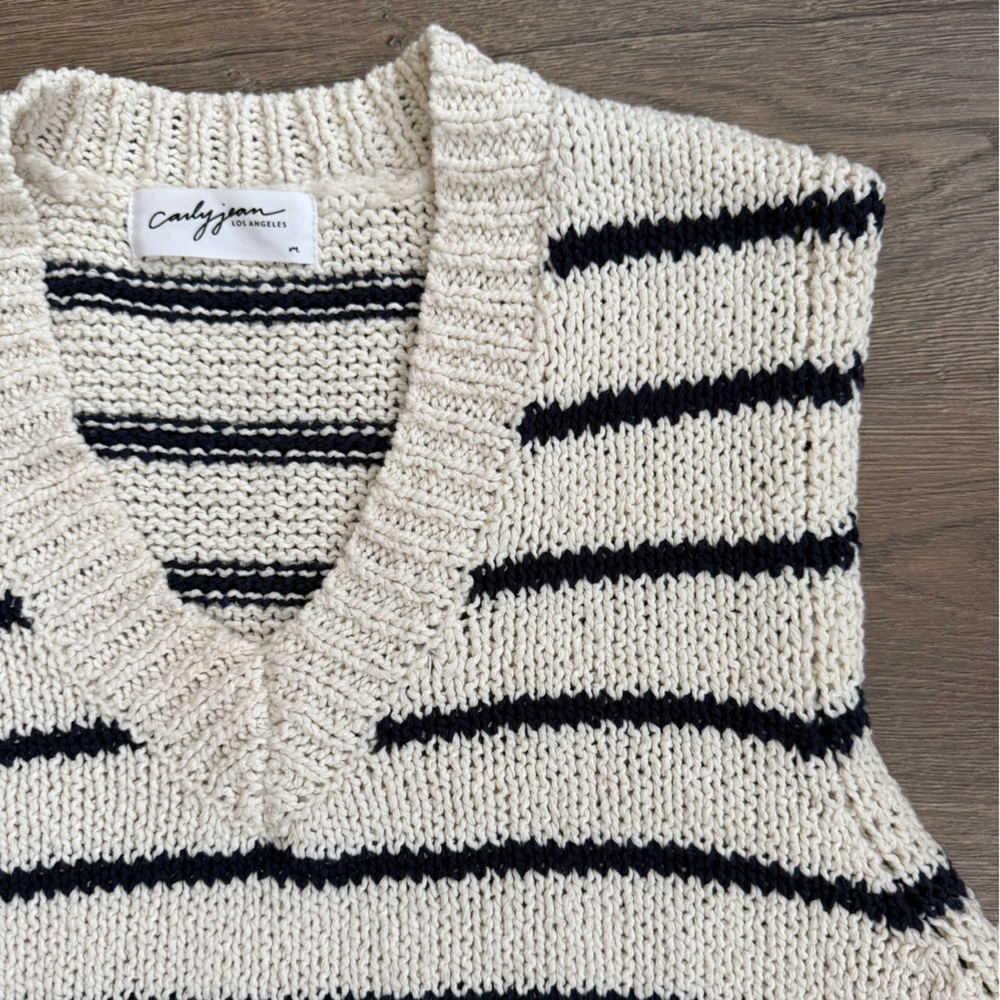 CJLA Striped Sweater Vest - Picture 2 of 7